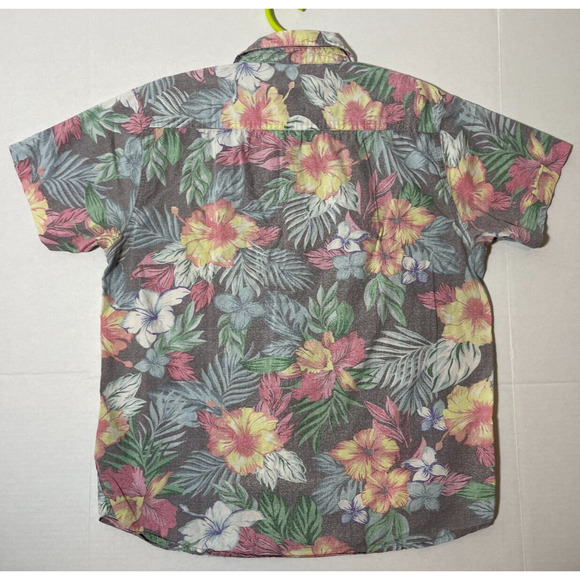 Eighty Eight Platinum Faded Floral Men's Shirt Size Large - Picture 5 of 11